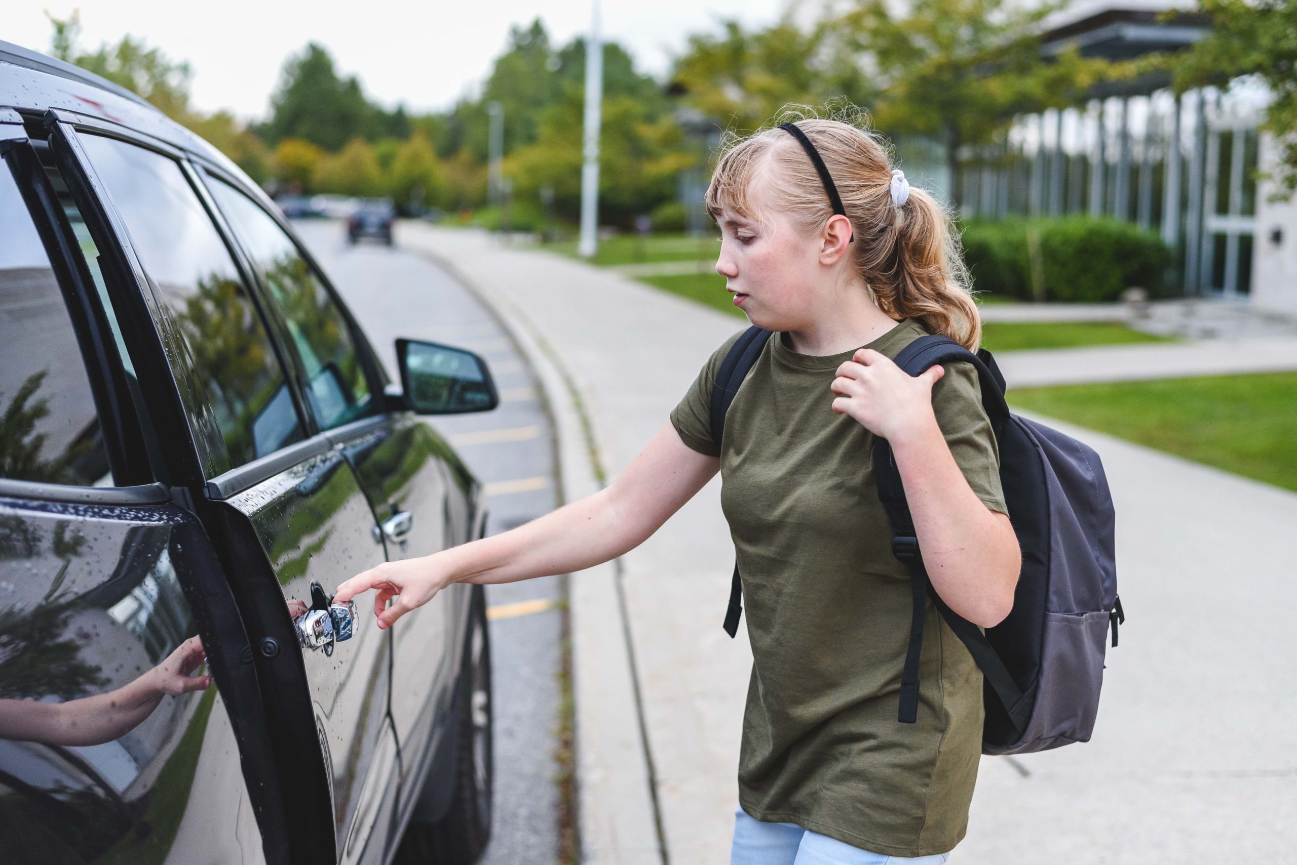 Kid Car | child safely entering vehicle